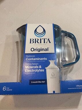 BRITA Original Water Filter Pitcher in Clear/Blue